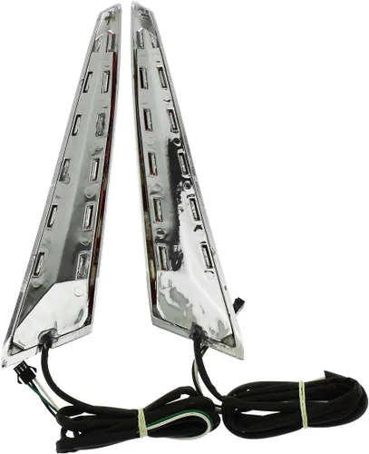 Miniatura 3 de Luces LED de alforja para motocicleta aptas para Victory Cross Country Tour 10-17 Magnum 10-16