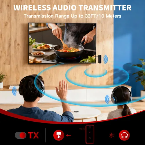 Miniatura 7 de Adaptador Bluetooth auxiliar portátil de 0.138 in de dientes azules adaptador auxiliar para coche 2 en 1 receptor Bluetooth inalámbrico