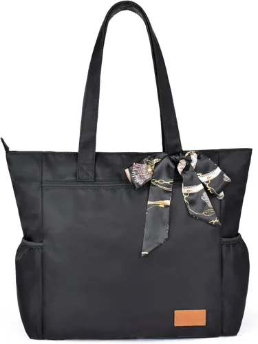 Miniatura 77 de CLOUDMUSIC Bolsa de hombro para enfermeras, profesores, trabajo, gimnasio, viajes, playa, mujeres, con gran capacidad, impermeable