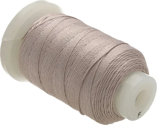 Miniatura 52 de The Beadsmith Cordón de seda pura – Castaño, tamaño E (0.325 mm/0.0128"), 200 yardas (600 pies), carrete de 1/2 onza