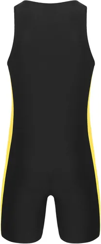 Miniatura 17 de XUNZOO Mens One Piece Sleeveless Front Zipper Color Block Swimwear Bodysuit Wetsuit Sports Wear