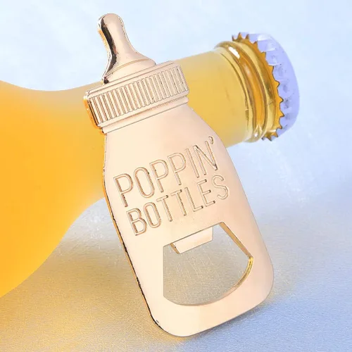 Miniatura 8 de 24 abrebotellas, recuerdo de baby shower para invitados, abrebiberones de oro rosa, regalos de boda, regalos de baby shower, regalos para invitados