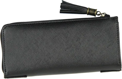 Miniatura 2 de Bioworld Cartera de diseñador de Harry Potter Hogwarts Casas con cremallera de estilo clutch de cuero sintético para mujeres, Hogwarts, Talla única