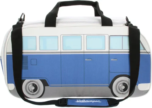 Miniatura 23 de BRISA VW Collection - Volkswagen Samba Bus T1 Camper Van Sport, gimnasio, bolsa de viaje, bolsa de lona con compartimento para zapatos y artículos
