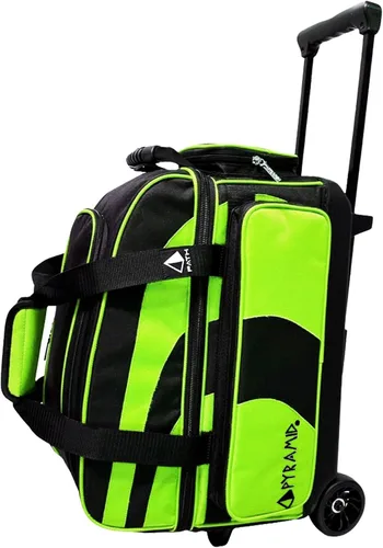 Miniatura 6 de Pyramid Bolsa de Bolos Deluxe de Doble Rodillo para 2 Bolas con Gran Compartimento Separado para Zapatos (Hasta 2 Pares de Zapatos) y Bolsillos