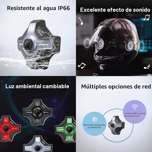 Miniatura 6 de Casco de Motocicleta E6+ HUD, Pantalla de Visualización Frontal, Bluetooth, GPS, CarPlay, Android Auto, Intercomunicador de Malla, Cámara de Visión