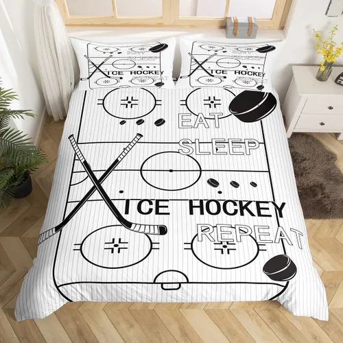 Miniatura 18 de jejeloiu Juego de ropa de cama de fútbol para niños, tamaño individual, juego de funda de edredón de fútbol para niños y niñas, funda de edredón