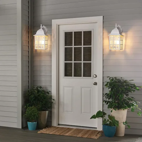Miniatura 7 de Accesorios de iluminación para exteriores del atardecer al amanecer, luces exteriores con sensor, luces blancas para porche, faroles de pared