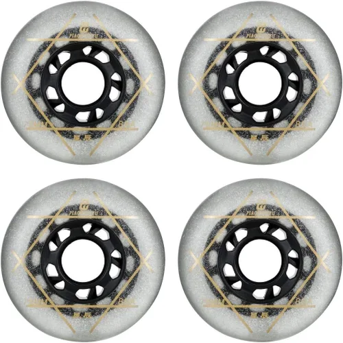 Miniatura 6 de Ruedas de repuesto para patines en línea FSK de poliuretano 88A, resistentes al desgaste, sin rodamientos (paquete de 4) 2.835 in, 2.992 in, 3.150