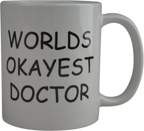 Miniatura 2 de Rogue River Tactical Divertida taza de café Wolds Okayest Doctor Novedosa Taza Gran idea de regalo para la oficina Gag White Elephant Humor Dr