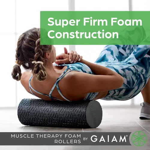 Miniatura 5 de Gaiam Restore - Rodillo de espuma para masaje muscular, masajeador muscular de tejido profundo para dolores musculares y estimulación, alivio total