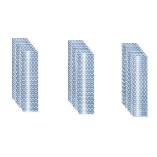 Miniatura 180 de Cinta reflectante blanca de 4 pulgadas, adhesivo de seguridad de advertencia impermeable para exteriores (10 pies)