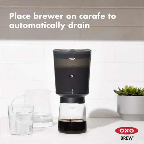 Miniatura 3 de OXO Brew - Cafetera compacta de café frío y filtros de papel de repuesto para cafetera de café frío Good Grips, marrón, 50 por caja