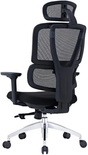 Miniatura 2 de SUNLINE Elevate - Silla de oficina - Sistema de soporte lumbar ergonómico y ajustable con base de aluminio - Reposacabezas de malla curva 4D