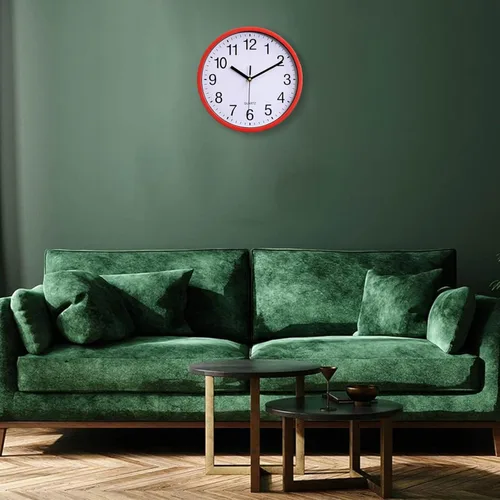 Miniatura 6 de Large Wall Clock, 10 Inch Silent Non-Ticking Quartz Battery Operated Black Wall Clock,Classic Round Living Room Clocks Wall for Kitchen Office Home