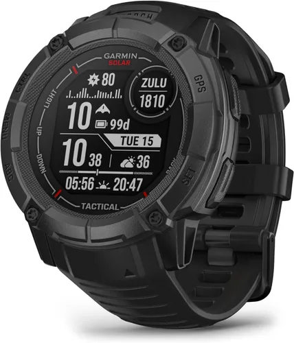 Miniatura 9 de Garmin Instinct 2X Solar, reloj inteligente GPS resistente, linterna incorporada, capacidad de carga solar, GNSS multibanda, grafito, NA/AUS/NZ
