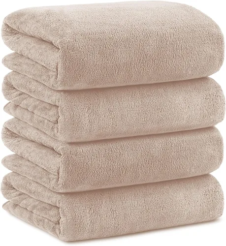 Miniatura 16 de Orighty Paquete de 2 toallas de baño (27 x 54 pulgadas), tacto suave, altamente absorbente, microfibra de secado rápido para cuerpo, deportes, yoga