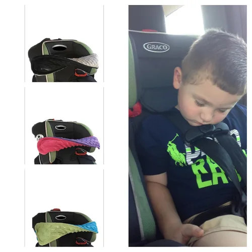 Miniatura 7 de NoNods - Almohada para asiento de coche, reversible, color negro y gris