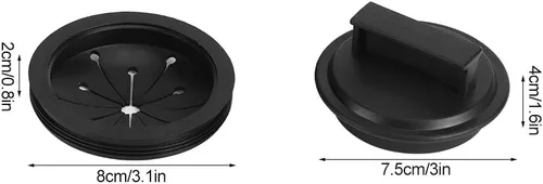 Miniatura 2 de Tapón de fregadero de 3 pulgadas, tapón de eliminación de basura y protector contra salpicaduras, protector contra salpicaduras de basura Erator