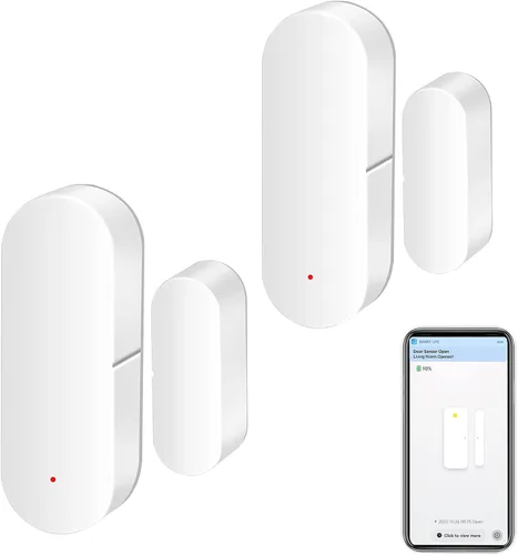 Miniatura 9 de Sensor de puerta WiFi: detectores inteligentes de puerta abierta/cerrada, sensor de ventana inalámbrico con alerta de notificación de aplicación