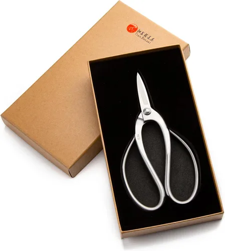 Tijeras de bonsái de grado profesional Bonsai Tijeras de bonsái de acero de aleación Herramientas equipadas con bolsa de herramientas (MT-RBS-190)