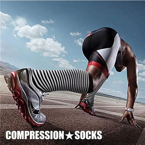 Miniatura 9 de CHARMKING - Calcetines de compresión para mujeres y hombres (3 pares), 15-20 mm Hg, el mejor apoyo para atletismo, running o ciclismo, mejora