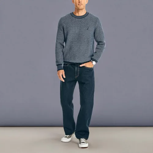 Miniatura 7 de Nautica Pantalones de mezclilla para hombre, de ajuste holgado, con 5 bolsillos