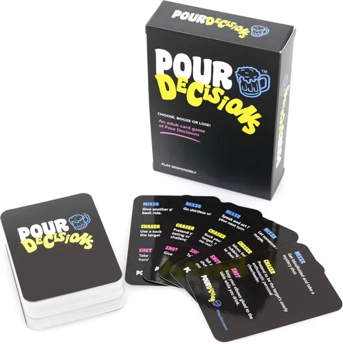 Miniatura 3 de Mojo Games, Pour Decisions: elija, bebe o pierde, un juego de cartas para adultos de malas decisiones. Juego de cartas para adultos para noche