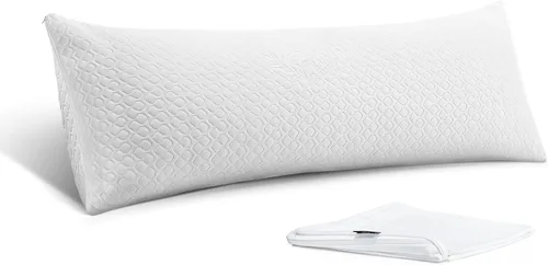 Miniatura 10 de Rainmr Almohada de Cama Tamaño Queen para Dormir de Espuma Viscoelástica Triturada con Altura Ajustable y Funda de Almohada Lavable Refrescante
