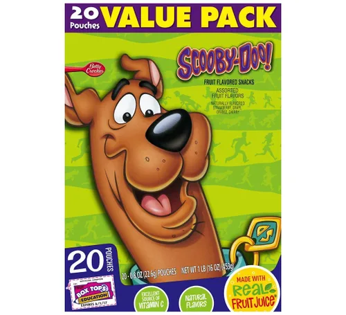 Miniatura 11 de Scooby-Doo Snacks con sabor a frutas, sin gluten, aperitivos para niños, 10 unidades, 8 onzas (paquete de 8)