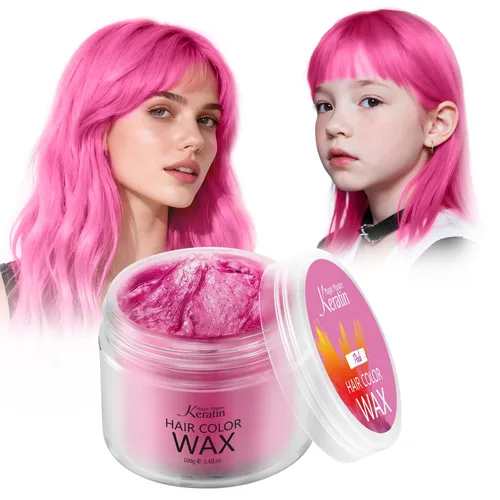 Miniatura 12 de Cera temporal para el cabello, color rubio dorado, cera de pintura de tinte para el cabello de Magic Master Keratin natural, lavable y temporal