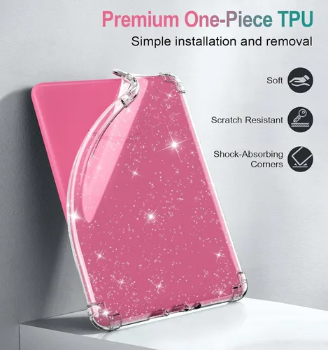 Miniatura 4 de MoKo Funda para Kindle Paperwhite de 7 pulgadas (12ª generación-2024) y Kindle Colorsoft Signature Edition 2024 ultra fina, transparente, flexible