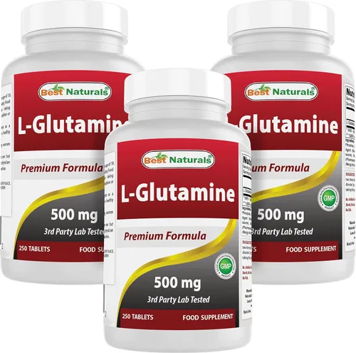Miniatura 10 de Best Naturals L-Glutamina 500 mg 250 Comprimidos