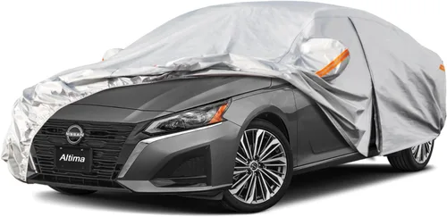 Miniatura 22 de Kayme - Cubierta completa impermeable de 6 capas para automóvil, apta para todo clima, protección para exteriores contra lluvia, rayos ultravioleta