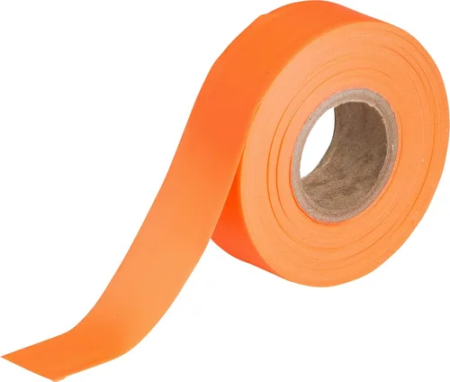 Miniatura 2 de Brady Cinta de señalización naranja fluorescente para límites y áreas peligrosas, cinta no adhesiva, 1.188 pulgadas de ancho, 150 pies de longitud