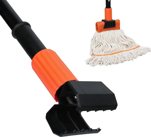 Miniatura 9 de KalTell Trapeador comercial, mopa industrial resistente de 58 pulgadas para limpieza de suelos, mopa húmeda de algodón con cuerda para el hogar