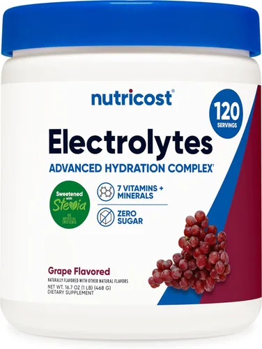 Miniatura 8 de Nutricost Electrolitos en Polvo Complejo (60 Porciones, Frambuesa Azul) - Mezcla de Bebida Suplemento de Hidratación con Vitaminas y Minerales