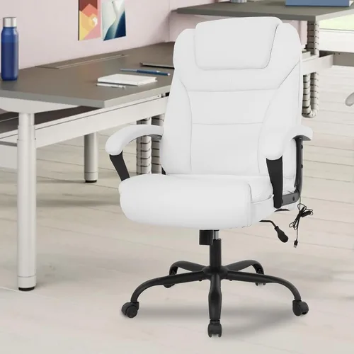 Miniatura 2 de PayLessHere Silla de oficina grande y alta, silla de escritorio, ergonómica, para computadora, soporte lumbar, respaldo alto, piel sintética