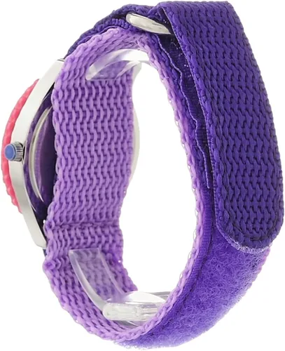 Miniatura 5 de Disney Reloj analógico con correa de nailon para niños, Morado, Reloj de cuarzo