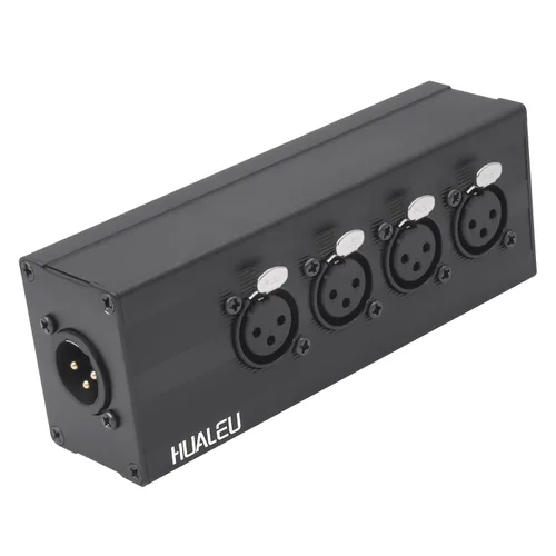 Miniatura 10 de Cable de audio divisor en Y de 3 pines, 3 pines, 1 hembra a 4 machos, cable de conexión paralela XLR de 4 vías, entrada única a cuatro salidas