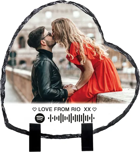 Miniatura 7 de Bemaystar Marco de fotos personalizado con foto y texto, regalo de fotos personalizado para mamá, papá y parejas, placa de pizarra fotográfica