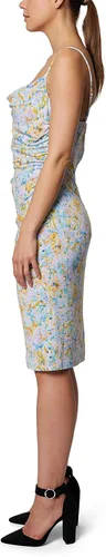 Miniatura 3 de LAUNDRY BY SHELLI SEGAL Vestido midi asimétrico sin mangas para mujer