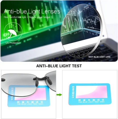 Miniatura 6 de 2 pares de lentes de lectura bifocales sin montura con protección UV400, lentes de sol para hombres y mujeres, gafas clásicas vintage