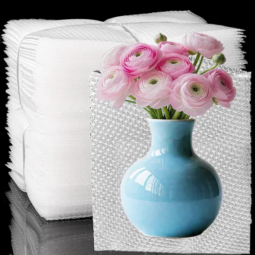 Miniatura 8 de 100 bolsas de burbujas transparentes, 8 x 12 pulgadas, bolsa de burbujas para embalaje y envío, bolsas protectoras de burbujas de doble capa