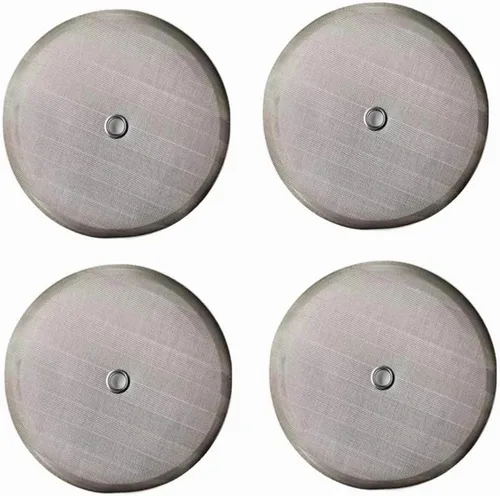 Miniatura 8 de Pantalla de prensa francesa universal de 4 pulgadas para prensa de café de 34 oz/8 tazas/33.8 fl oz, paquete de 4 filtros de repuesto con anillo