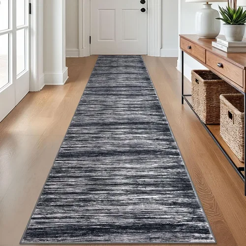 Miniatura 49 de SIILOOM 2 x 3 Alfombra moderna y abstracta para entrada, alfombra neutra azul marino gris multicolor súper suave de área pequeña, alfombras lavables