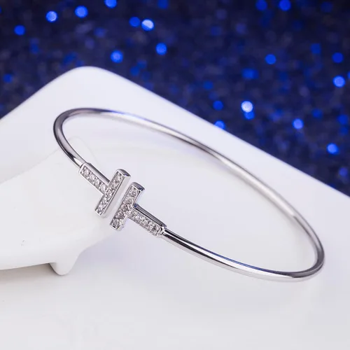 Miniatura 6 de Pulseras de oro y plata para mujer (juego plateado), Plata, Aleación.