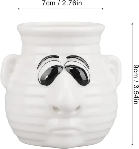 Miniatura 2 de Divertido separador de huevos de cocina, taza separadora de huevo de cerámica de dibujos animados y yema, apto para lavavajillas, regalo creativo