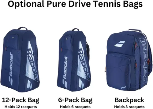 Miniatura 7 de Babolat Raqueta de tenis Pure Drive 107 de 11ª generación encordada con tu elección de cuerda