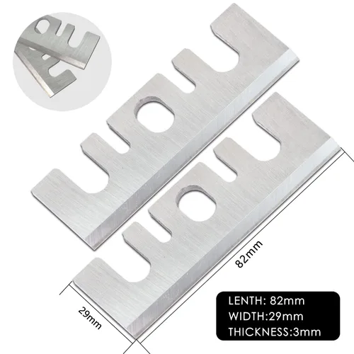 Miniatura 2 de 3-1/4 cuchillas de cepillado con punta de carburo compatibles neumática pulgadas repuesto resellable para Hitachi F20A 2pcs